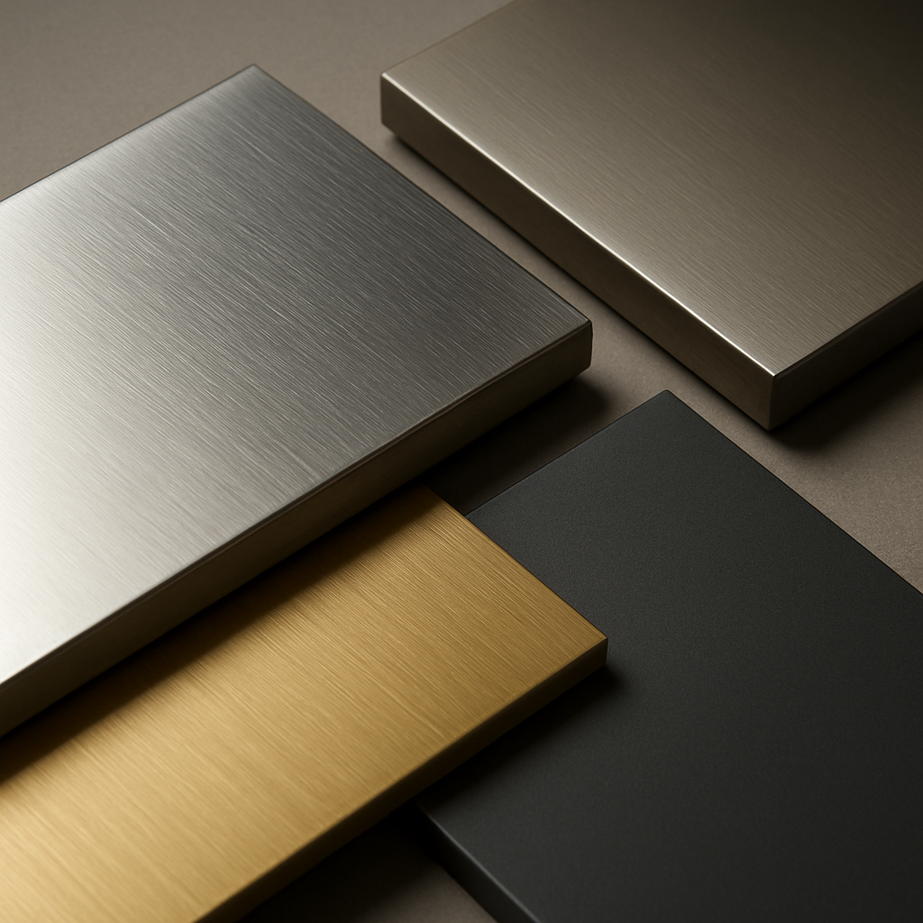 Premium appliance materials and finishes